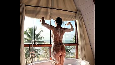 Hot Gostosa MILF rides stepson's cock on Christmas Eve