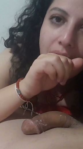 First JOI Latina busty petera gets all your cum out part 2   Clip 2