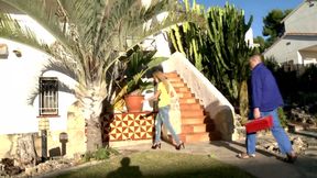 Big ass and big spanish tattoo for the slut