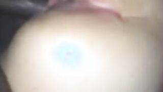 Thin white chick taking bbcs