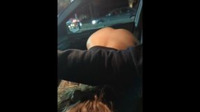 Sloppy Deepthroat Road Head W/ Pussy Out Drive Thru Public Car Blowjob Ofjackandjami