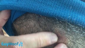 hairy man close up