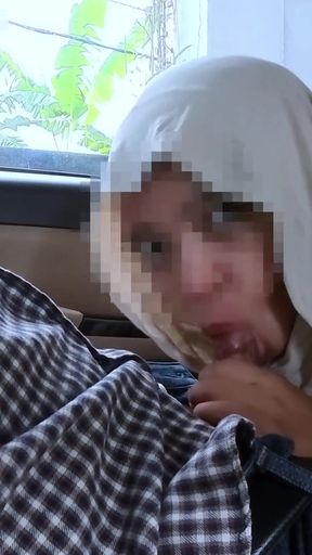 Powerful moment from &quot;Hijab Girl Cheat with Her Colleague Car and Got Cum In Mouth - Minokiiko&quot;