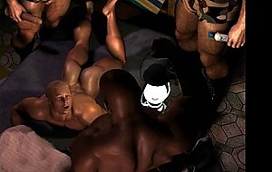 3D Straight Dudes Take It Hard