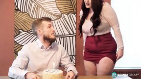 Boobs, Pussy &amp; Ass are Andi Ray's Gifts to a Birthday Boy