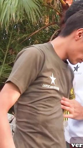Stunning moment from "skinny latino gay twinks at outdoor anal in forest"