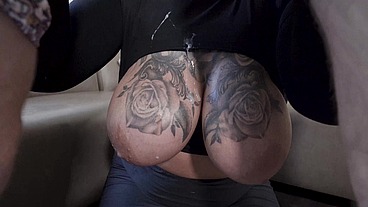 mommy got her self some big sausages to swallow