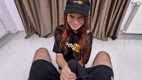 Stepdaughter Plays With Stepfather&#039;s Dick and Gives Him Blowjob