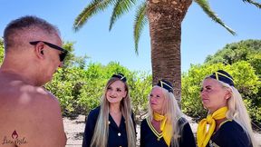 lebende bordtoiletten?! stewardess mmfff gruppenpissen mit dirty tina und rosella extrem!