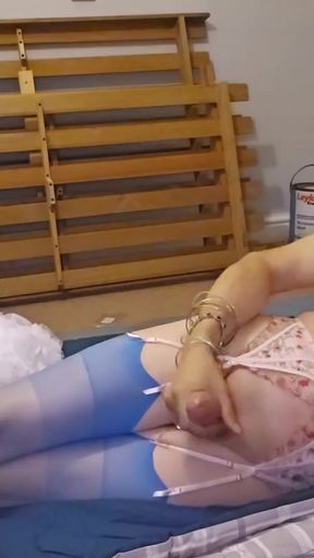 Spectacular moment from &quot;Playing in my lovely blue dress and lingerie - Part 2&quot;