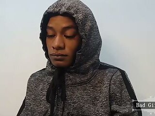 Skinny very pretty cute ebony teen trans web solo