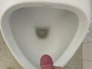 Spermaschuss auf Toilette
