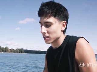 Str8 Blue Balls Gone Homosexual On Blue Waters - Girl Elias, Marcus McNeil