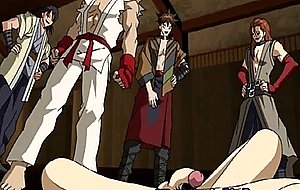 Tied up hentai gay twink gets his virgin asshole fucked