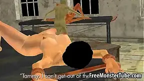 Short-Haired Vixen Tempts Zombie Lover in Steamy Hentai Tryst