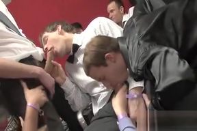 Haze the hunks in hot gangbang