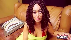 Dark Curly Haired Lexxie Was Pussy Fucked By The Sex Machine