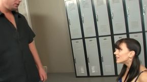 kirra lynne anal cream pie in locker room
