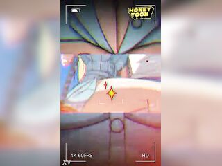 A music movie featuring a 2D manga gal from HoneyToon