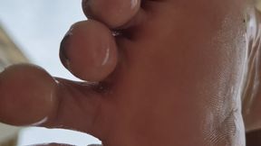 Giantess Wet Feet POV â€“ After Pool Soles & Size Difference