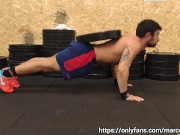 Weighted push-ups with 20kg