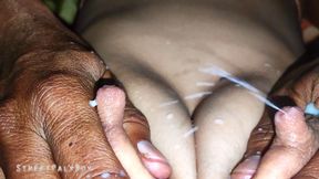 Indian girl with Rajasthani small pussy extracting milk from Neha&#039;s breasts
