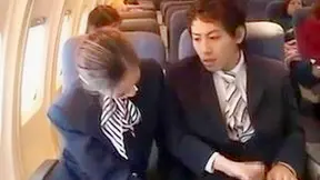 Tekoki Treat by Asian Flight Attendant in Mid-Air