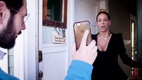 Busty MILF step-mother punished with anal