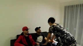 un venezolano, un uruguayo , un brasilero , orgia latinoamericana se hace la puta