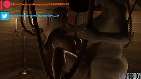 Resident evil lady dimitrescu futanari bdsm pounding