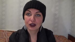 Hat, jacket, uggiess dildo play &amp; cum!