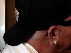 Old man caught cocksucking in gloryhole