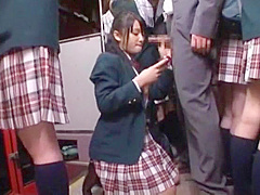 Amazing Japanese whore Sayaka Aishiro, Nana Usami, Riona Minami in Exotic College, Doggy Style JAV scene