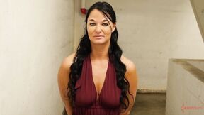 Flogged BDSM COUGAR sub slave deep throating