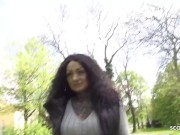 GERMAN SCOUT - First Anal Sex for Big Tits Tattoo Model Mia Roux at Pickup Casting