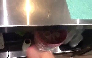 Risky Jerk Off at Work Cumming at the Bar