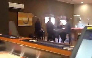 Risky Jerk Off at Work Cumming at the Bar