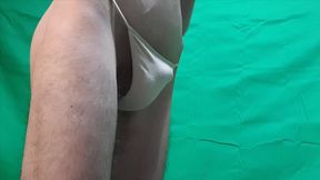 Skin Colored G-string Try on
