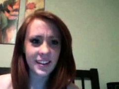 redhead boob flash