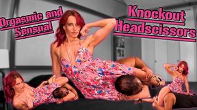 Strong and Sensual Sundress Scissor Seduction - Orgasmic Headscissor *KO* Domination in a Sultry Sundress - MOBILE VERSION
