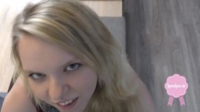 Luna Love's Kitchen Encounter: Hardcore Fun with a Cute Blonde Teen