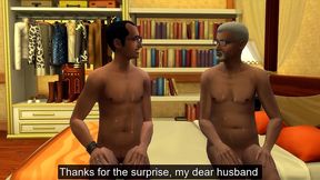 indian husband shares his wife on her birthday with his friend