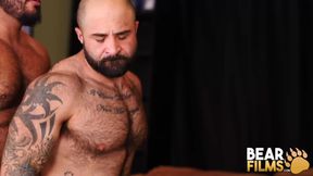 BEARFILMS Jon Thomas Joins With Atlas Grant In 3some Bareback