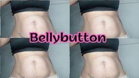 I love playing with my soft tummy and my belly button…