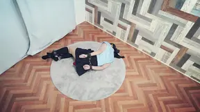Female Police Officer gets caught and tied up