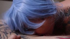 filme completo: cosporn - gostosa tatuada fazendo cosplay de bulma dando para o goku com mila spook