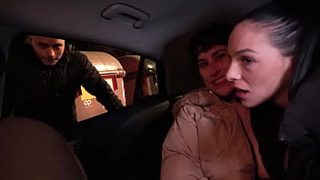 Threesome Hunt: Emmita &amp_ Vampirosa Pick Up a Guy on the Street