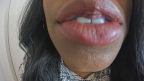 Stepmom red lipstick seduction