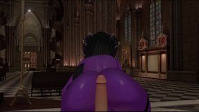 Thick demon girl sucks cock and rides ass in VR