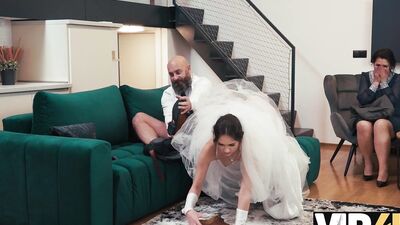 VIP4K. Horny bride just saw a dick for the first time